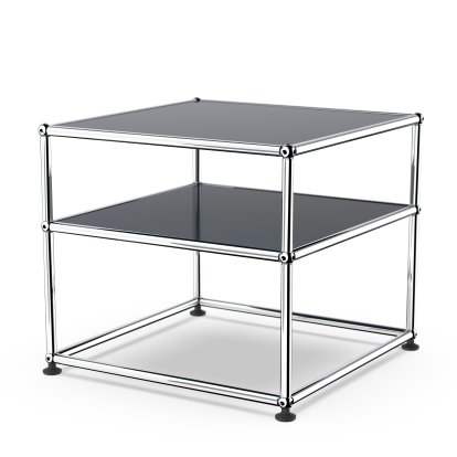 USM Haller Side Table Type 2, Metal, Steel blue RAL 5011
