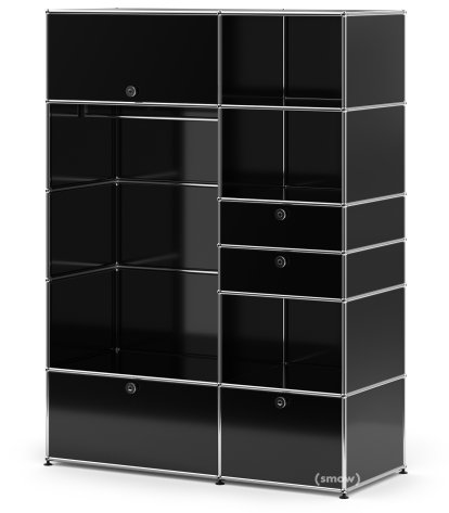 USM Haller Wardrobe Model 1, Graphite black RAL 9011
