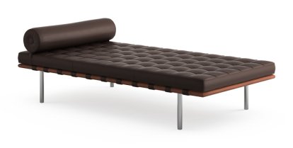 Barcelona Relax Day Bed, Leather Venezia - dark brown