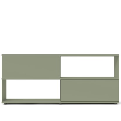 Flow Q Sideboard, 200 cm, 86,4 cm (2 flaps), Green