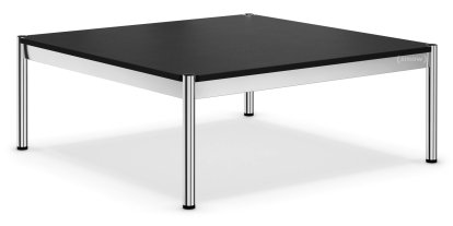 USM Haller Coffee Table, 100 x 100 cm, Fenix, Nero - Black