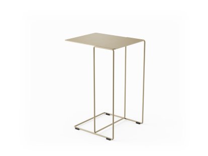 Oki Side Table, H 52 x W 30 x D 36 cm, Matt sand powder-coated, Matt sand powder-coated