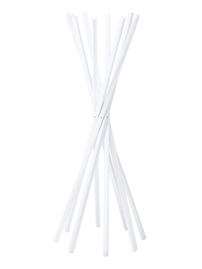 Coat rack Sciangai, White stained ash