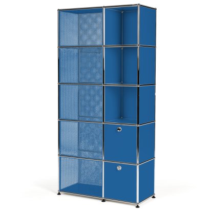 USM Haller wardrobe type 3, Gentian blue RAL 5010