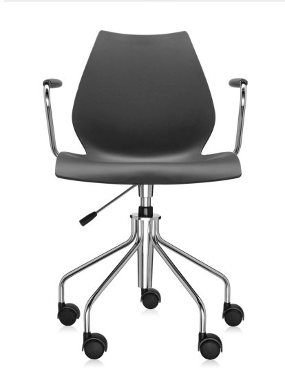 Maui Swivel Chair, With armrests, Anthracite