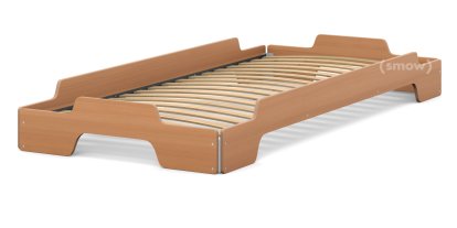 Rolf Heide Stacking Bed, 90 x 200, Oiled beech, Rollable