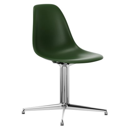 Eames Plastic Side Chair DSL, Forest, Without upholstery, Without upholstery, Aluminium polished