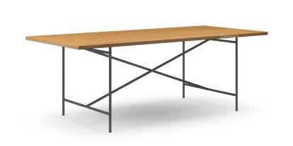 Eiermann 2 Dining Table, Oak natural, 200 x 90 cm, Black