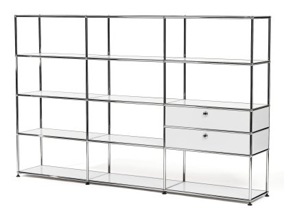 USM Haller Living Room Shelf XL Type 2, Pure white RAL 9010
