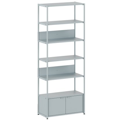 Unit Shelf Steel, 215 m , 1 x double door, Pale blue