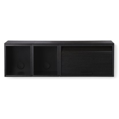 Hifive Wall Shelf, Hifive 100 Slim, Black painted oak