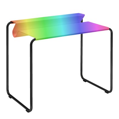 PS07 Secretary, RAL Metallic Colour, Without desk pad, Deep black (RAL 9005)