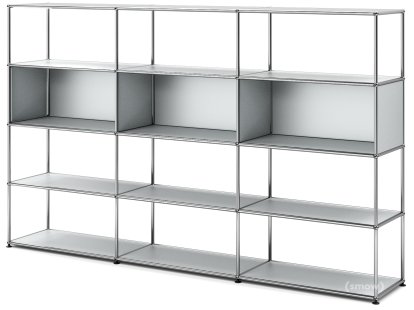 USM Haller Living Room Shelf XL, USM matte silver