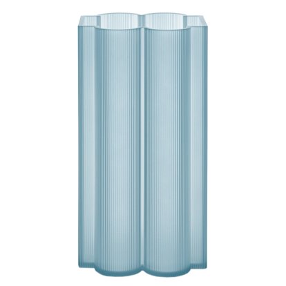 Okra Vase, 34 cm, Light blue
