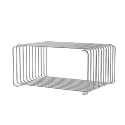 Panton Wire Low Shelf, 26 cm, Chrome-plated