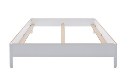 Nait Double Bed, 160 x 200, Without headboard, CPL white