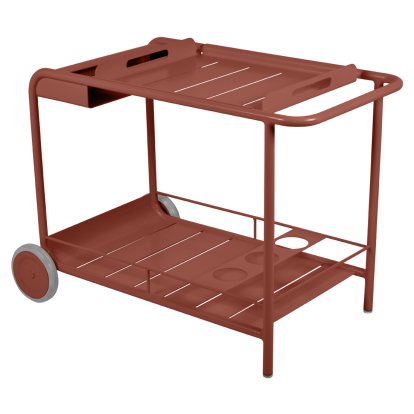 Luxembourg Bar Trolley, Red ochre