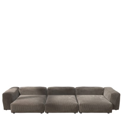 Vetsak Sofa Set 5, Cord velours - Mocha, Without cushion