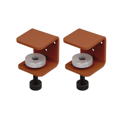 Tiptoe Clamp for Wall Shelves (Set of 2), TipToe x HEJU - Cinnamon brown