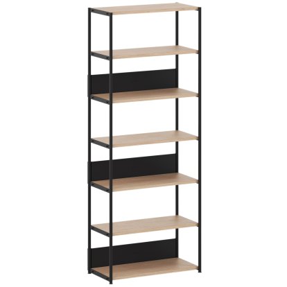 Unit Shelf Wood, 215 m , Open, Oak / Graphite Black