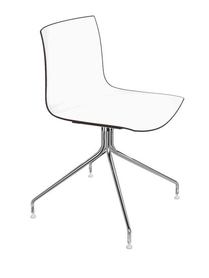 Catifa 46 Swivel Chair, Bicoloured, Back anthracite, seat white