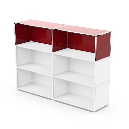 USM Haller Extension Kit Vertical 2, USM ruby red, 35 cm