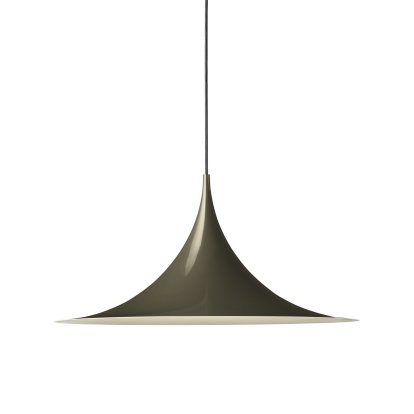 Semi Pendant Light, Ø 60 cm, Dark cocoa, glossy