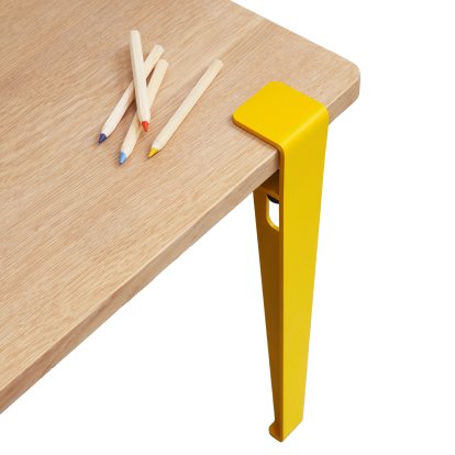 Tiptoe Children's Table, Solid oak, Sun Yellow