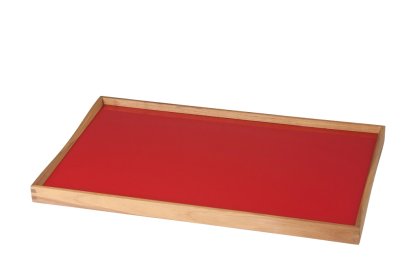 Turning Tray, L (38 x 51 cm), Black/Red