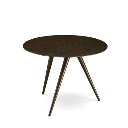 Turn, High (H 43 x Ø 55 cm), Smoked oak, Smoked oak