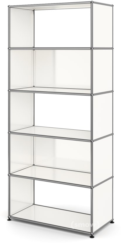 USM Haller Living Room Shelf M, 2 back panels, Pure white RAL 9010