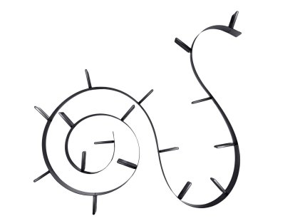 Bookworm Shelf, 17, Opal, Black