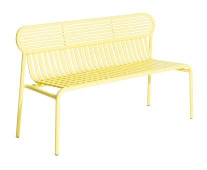 Week-End Bench, With backrest, Yellow