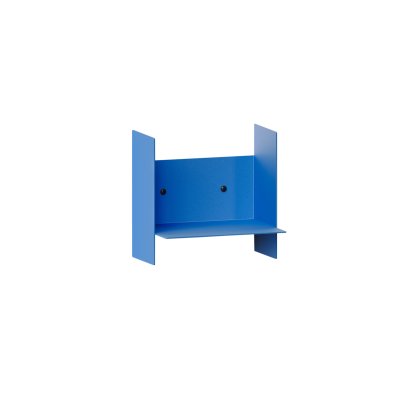 Pli Wall Shelf Classic, 20 cm, Azure Blue, Without hooks