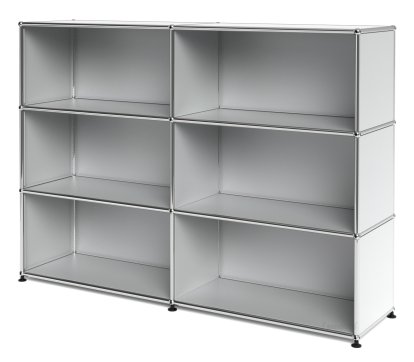 USM Haller Highboard L open, USM matte silver
