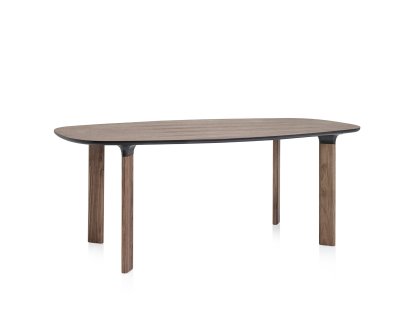 Analog Table, Walnut veneer, legs walnut, 185 x 105 cm