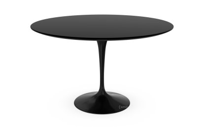 Saarinen Round Dining Table, 120 cm, Black, Fenix black