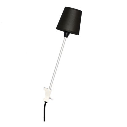 Rosi Lamp, Aluminium silver anodised, Black