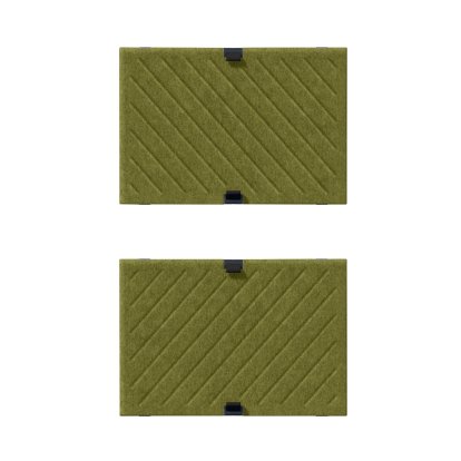 USM Soft Panel Mono for USM Haller Shelves, 50 cm x 35 cm, Green, Diagonal