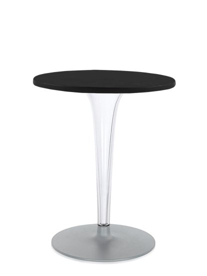 TopTop Dining Table Small, Round Ø 60 x H 72 cm, Scratch-resistant Werzalit, Black