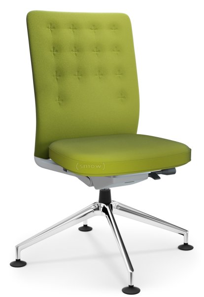 ID Trim Conference, With lumbar support, Without armrests, Soft grey, Seat and back Plano, Avocado