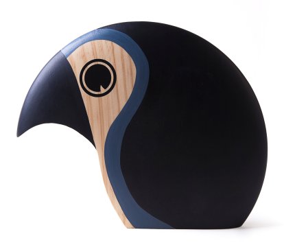 Discus Wooden Figure, Large, grey