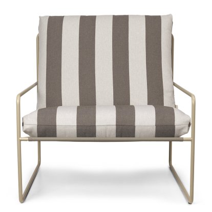 Desert Lounge Chair 1-Seater, Cashmere / stripe
