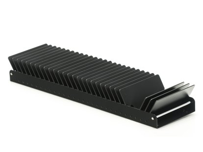 USM Inos CD-Support Tray for USM Haller Extension Shelf, 50 (for 5 x 28 CDs), Graphite black RAL 9011