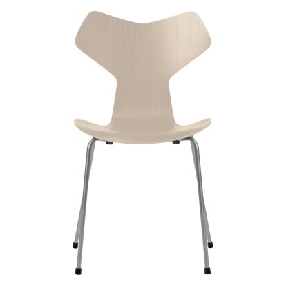 Grand Prix 3130 Chair, Coloured ash, Light beige, Silver grey