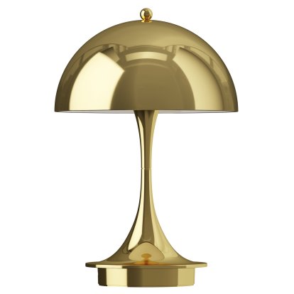 Panthella 160 Portable Lamp, Brass metallised 