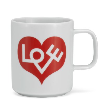 Girard Coffee Mugs, Love Heart, red, Single