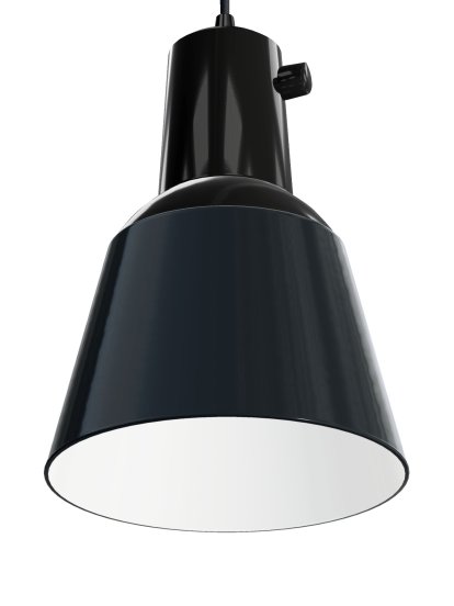 K831 Pendant Lamp, Black enamelled