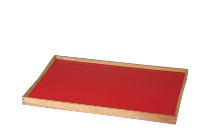 Turning Tray, M (30 x 48 cm), Black/Red
