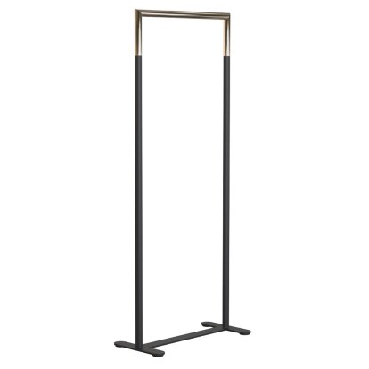 Bukto Coat Rack, Black matt / polished gold , 60 cm